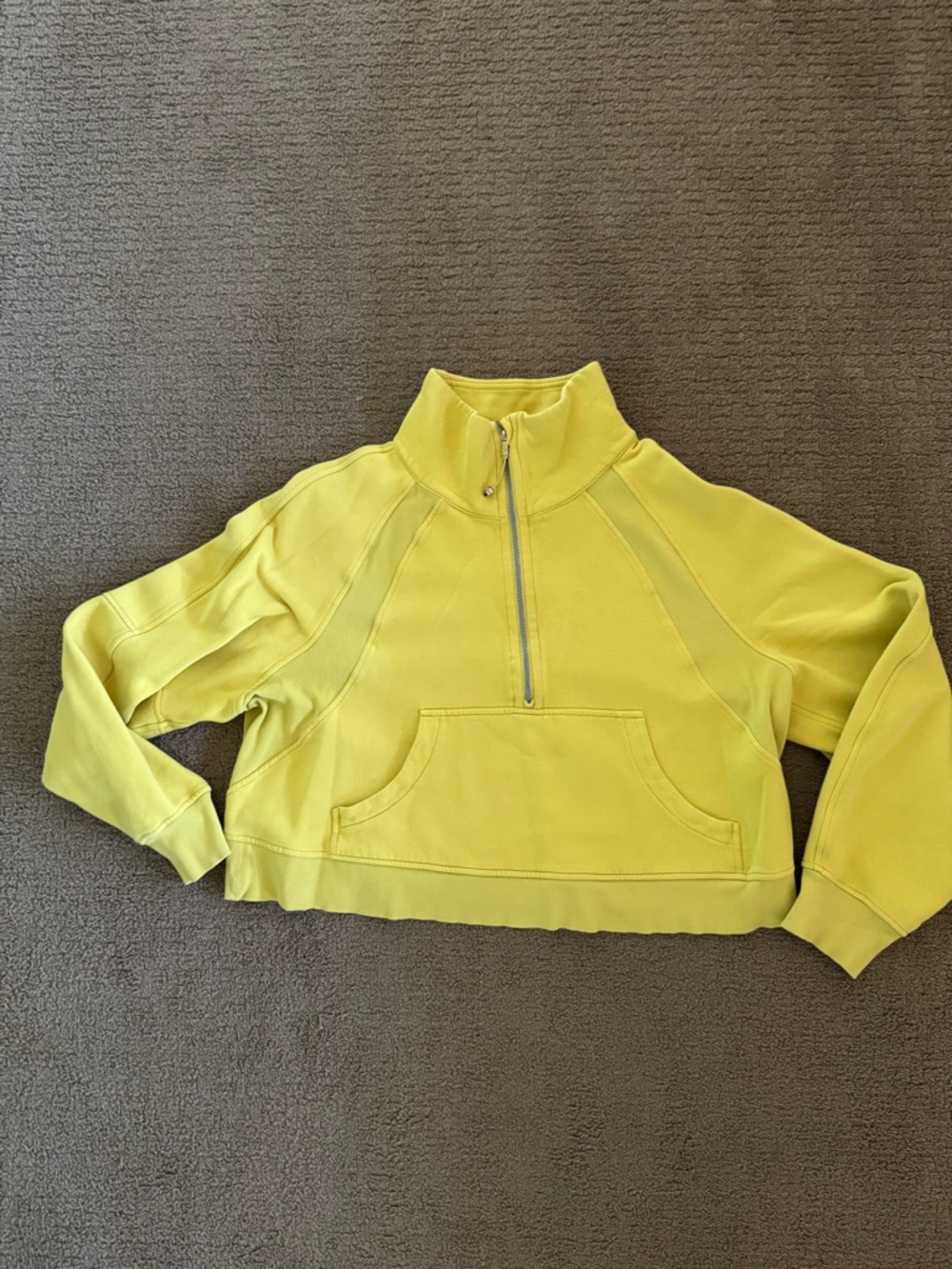 lululemon athletica Yellow Half-Zip Scuba